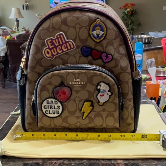 NWOT Disney X Coach Backpack
Monogram w/ Disney Villains Patches. - Picture 7 of 8